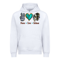 White Peace Love Indians Urban Hoodie - Jasminsmagicworld