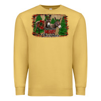 Antique Gold donkey christmas Premium Sweatshirt - Jasminsmagicworld