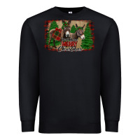 Black donkey christmas Premium Sweatshirt - Jasminsmagicworld