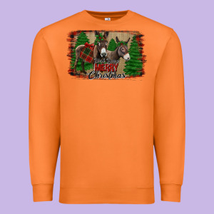 Donkey Christmas Premium Sweatshirt Designed By Jasminsmagicworld