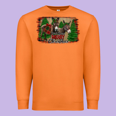 Donkey Christmas Premium Sweatshirt Designed By Jasminsmagicworld