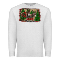 Oatmeal Heather donkey christmas Premium Sweatshirt - Jasminsmagicworld