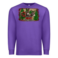 Purple donkey christmas Premium Sweatshirt - Jasminsmagicworld