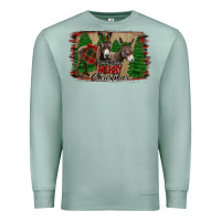 Seafoam donkey christmas Premium Sweatshirt - Jasminsmagicworld
