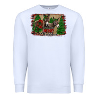White donkey christmas Premium Sweatshirt - Jasminsmagicworld