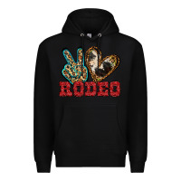Black Peace Love Rodeo Premium Hoodie - Jasminsmagicworld
