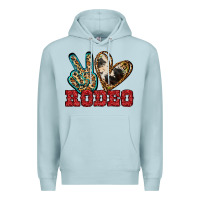 Blue Mist Peace Love Rodeo Premium Hoodie - Jasminsmagicworld