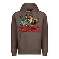 Coffee Peace Love Rodeo Premium Hoodie - Jasminsmagicworld