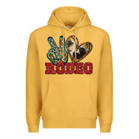 Mustard Peace Love Rodeo Premium Hoodie - Jasminsmagicworld