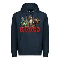 Navy Peace Love Rodeo Premium Hoodie - Jasminsmagicworld