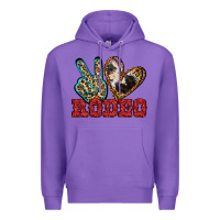 Purple Peace Love Rodeo Premium Hoodie - Jasminsmagicworld