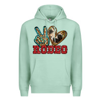 Seafoam Peace Love Rodeo Premium Hoodie - Jasminsmagicworld
