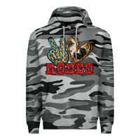 Slate Camo Peace Love Rodeo Premium Hoodie - Jasminsmagicworld