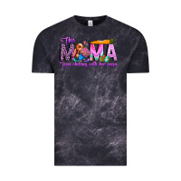 Cloud Black This Mama is chilling with her Vintage Tee - CowhideDigitalArt