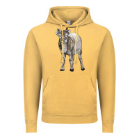 Vintage Mustard reindeer fawn deer Vintage Hoodie - LillyAllenDesigns