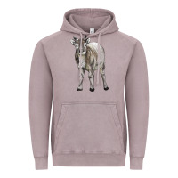 Vintage Zinc reindeer fawn deer Vintage Hoodie - LillyAllenDesigns