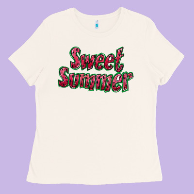 Sweet Summer Watermelon Ladies Tee Designed By Bundleandbundleshop