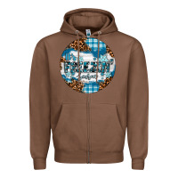 Chestnut It's Freezin' Season Zipper Hoodie - RanaPortraitStore