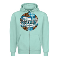 Seafoam It's Freezin' Season Zipper Hoodie - RanaPortraitStore