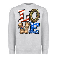 Love 4th Of July Army Veteran Heavyweight Sweatshirt | Teevron