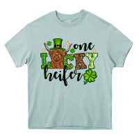 Arona St. Patrick's Day One lucky Heifer Heavy Core Tee - OliviaCreatesArt