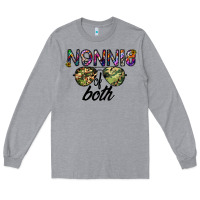 Heather Grey nonnie of both Long Sleeve Tee - CowhideDigitalArt