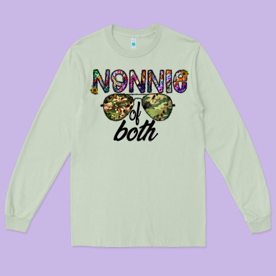 Nonnie Of Both Long Sleeve Tee Designed By Cowhidedigitalart