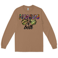 Toasted Coconut nonnie of both Long Sleeve Tee - CowhideDigitalArt