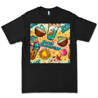 Sweet Summer Coffee Cups With Colorful Leopard And Sea Stars Seamless  Premium Tee | Teevron