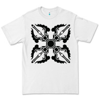 White trippy psychedelic rave sacred geometry Premium Tee - DesigneFamous