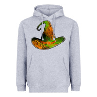 Heather Grey leopard witch hat Heavyweight Hoodie - Jasminsmagicworld