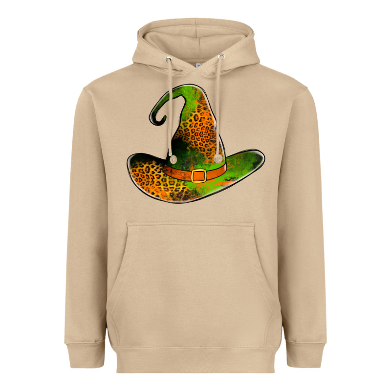 Leopard Witch Hat Heavyweight Hoodie by Jasminsmagicworld | Teevron