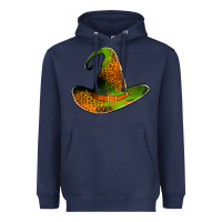 Navy leopard witch hat Heavyweight Hoodie - Jasminsmagicworld
