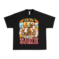 Black Oh for peeps sake Easter Day Urban Heavy Tee - LillyAllenDesigns
