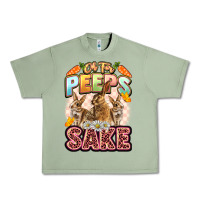 Oil Green Oh for peeps sake Easter Day Urban Heavy Tee - LillyAllenDesigns