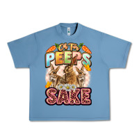 Pebble Blue Oh for peeps sake Easter Day Urban Heavy Tee - LillyAllenDesigns