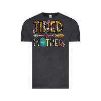 Vintage Black Tired As a Mother Vintage Tee - CowhideDigitalArt