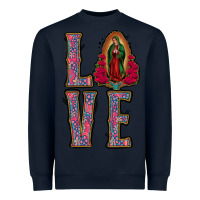 Navy love lady of guadalupe Heavyweight Sweatshirt - Jasminsmagicworld