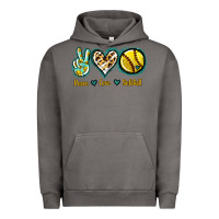 Pigment Tornado Peace Love Softball Urban Hoodie - Jasminsmagicworld
