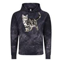 Cloud Black American Shorthair Cat Vintage Hoodie - LillyAllenDesigns