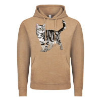 Vintage Coffee American Shorthair Cat Vintage Hoodie - LillyAllenDesigns