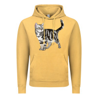 Vintage Mustard American Shorthair Cat Vintage Hoodie - LillyAllenDesigns