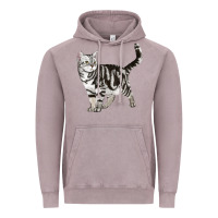 Vintage Zinc American Shorthair Cat Vintage Hoodie - LillyAllenDesigns