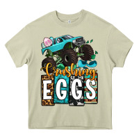Mossy Easter Day Monster truck crushing eggs Heavy Core Tee - OliviaCreatesArt