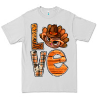 Dove Grey thanksgiving with turkey love bbs Premium Tee - BundleAndBundleShop