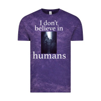 Cloud Purple I don't believe i̇n humans Vintage Tee - Bettercallsaul