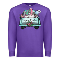 Purple easter gnomes truck Premium Sweatshirt - Jasminsmagicworld