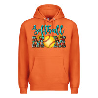 Carrot western leopard  sunflowers glitter mom softball Premium Hoodie - Artiststas