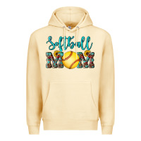 Pina Colada western leopard  sunflowers glitter mom softball Premium Hoodie - Artiststas