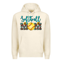 Tofu western leopard  sunflowers glitter mom softball Premium Hoodie - Artiststas